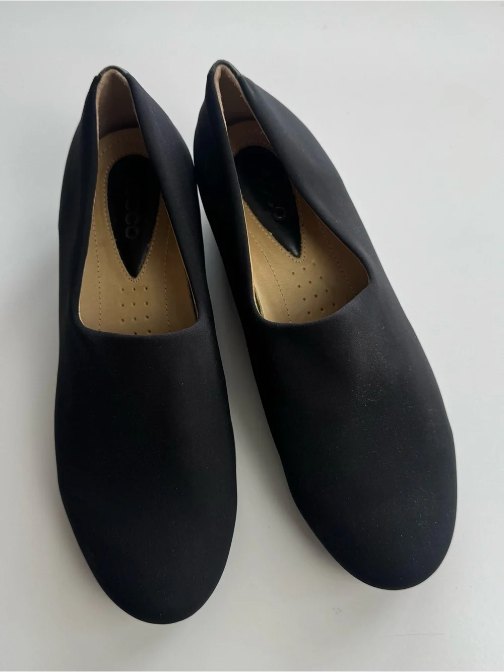 ECCO Womens Abelone Stretch Wedge Loafer Comfort Shoes Size EU 38 US 7-7.5 Black